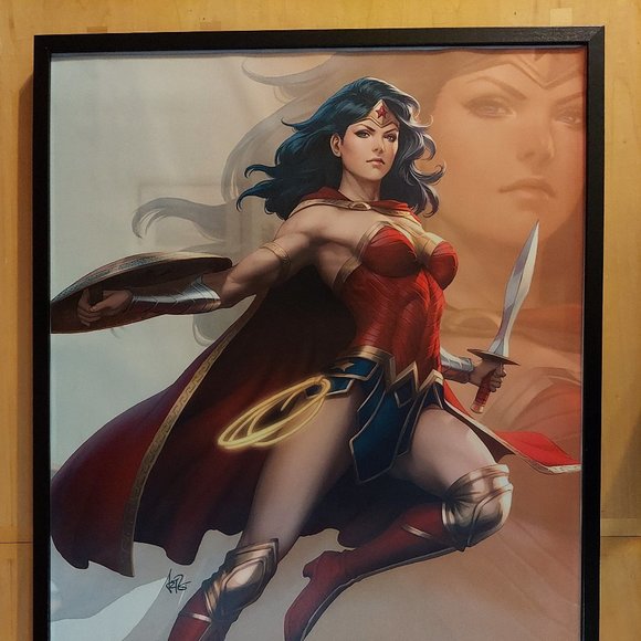 Wonder Woman silk canvas Fabric Poster (36" x 24") - Picture 2 of 3
